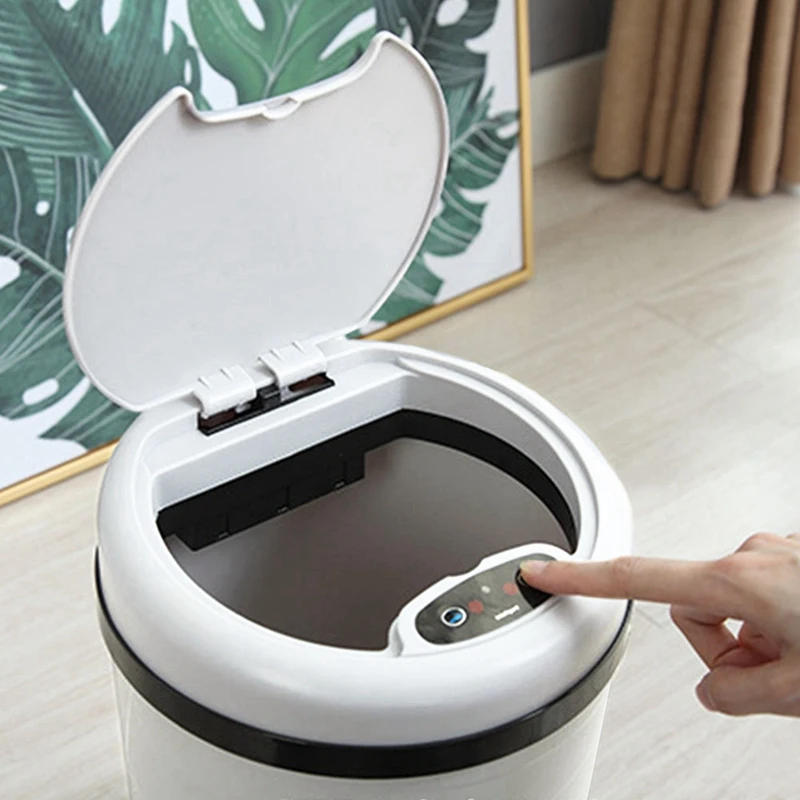 11L Automatic Trash Can Bin Inductive Type Trash Can Auto Smart Sensor Rubbish Waste Bin For Kitchen Bathroom Rubbish Bin