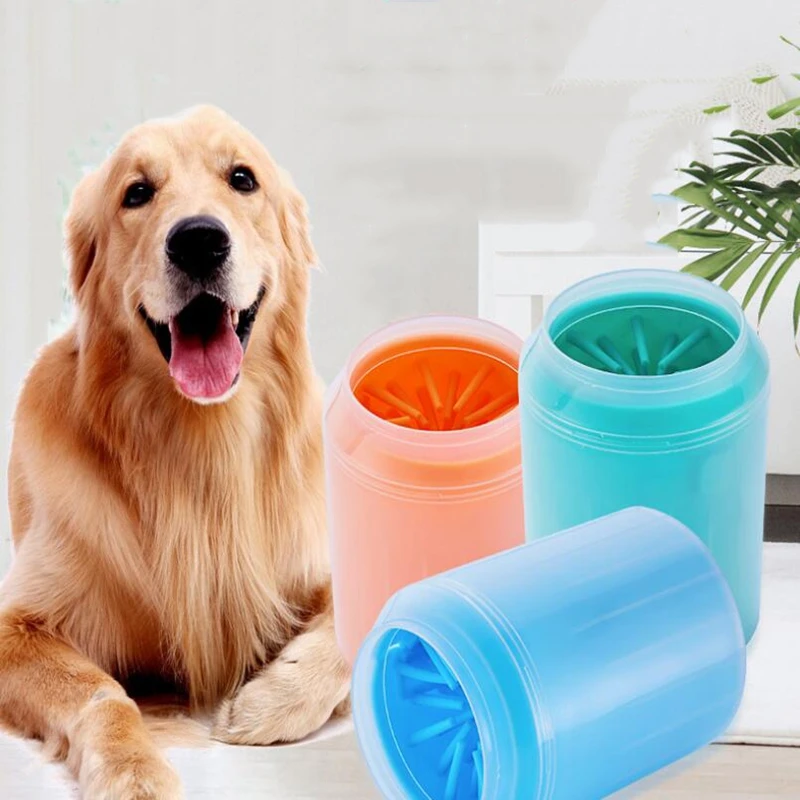 Приспособление для очистки лап, силиконовая ванна для ног для домашних животных, мягкий очиститель для собак, быстрая очистка, аксессуары для домашних животных, собак