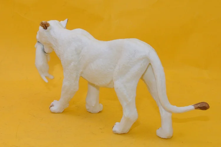 

Model Wild Animal Model Set Bite Aberdeen White Lioness Lion Plastic Emulate Toy