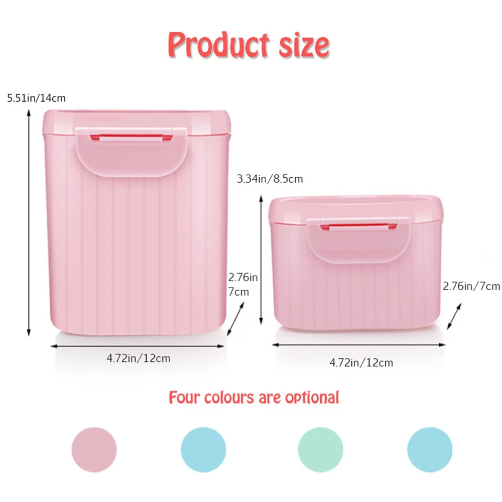Large Capacity Baby Milk Powder Can Airtight Storage Box Portable Barrel Infant Bottled Food Box Storage Tank Baby Feeding Box