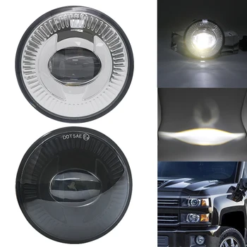 

A Pair Black chrome Bumper Driving Lamps Fog Lights For 2007-2014 Avalanche Suburban Tahoe 07-14 Yukon