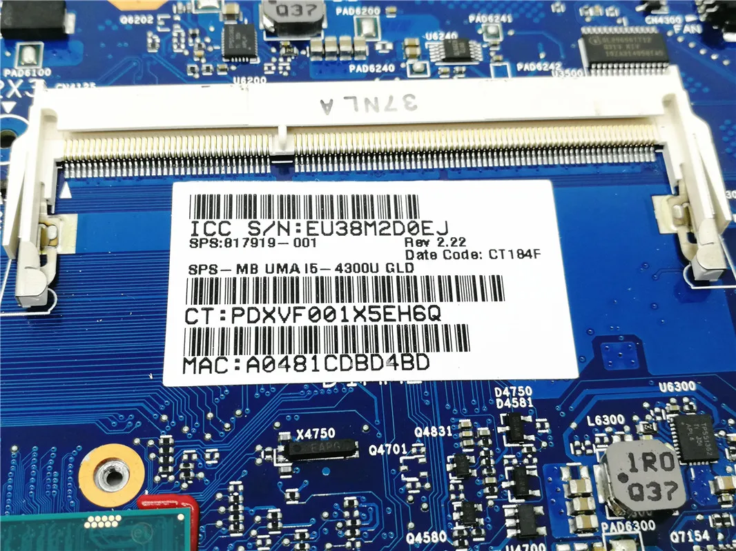 817919-501 817919-001 817919-601 6050A2560501-MB