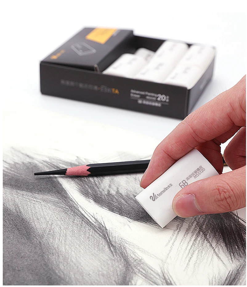 5 шт./лот 6B Профессиональный ластик художественный эскиз карандаш для рисования ластик школьный карандаш резиновый ластик художественные принадлежности для рисования