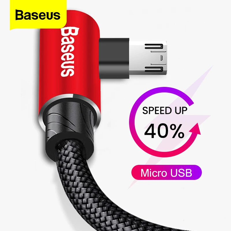 Кабель Baseus USB-Micro USB 1м 2м цвет в ассортименте | Мобильные телефоны и аксессуары