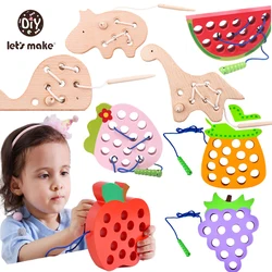 Brinquedos infantis de madeira faia, desenho animado, brinquedos educativos para crianças, desenvolver inteligência, waldorfia, montessori