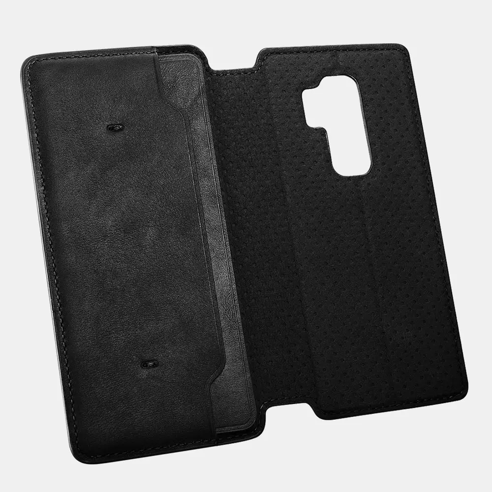 Icarer бренд для samsung S9 plus Чехол Съемный из натуральной кожи Чехлы-бумажники с застежкой, слот для карт, чехол-книжка и подставка