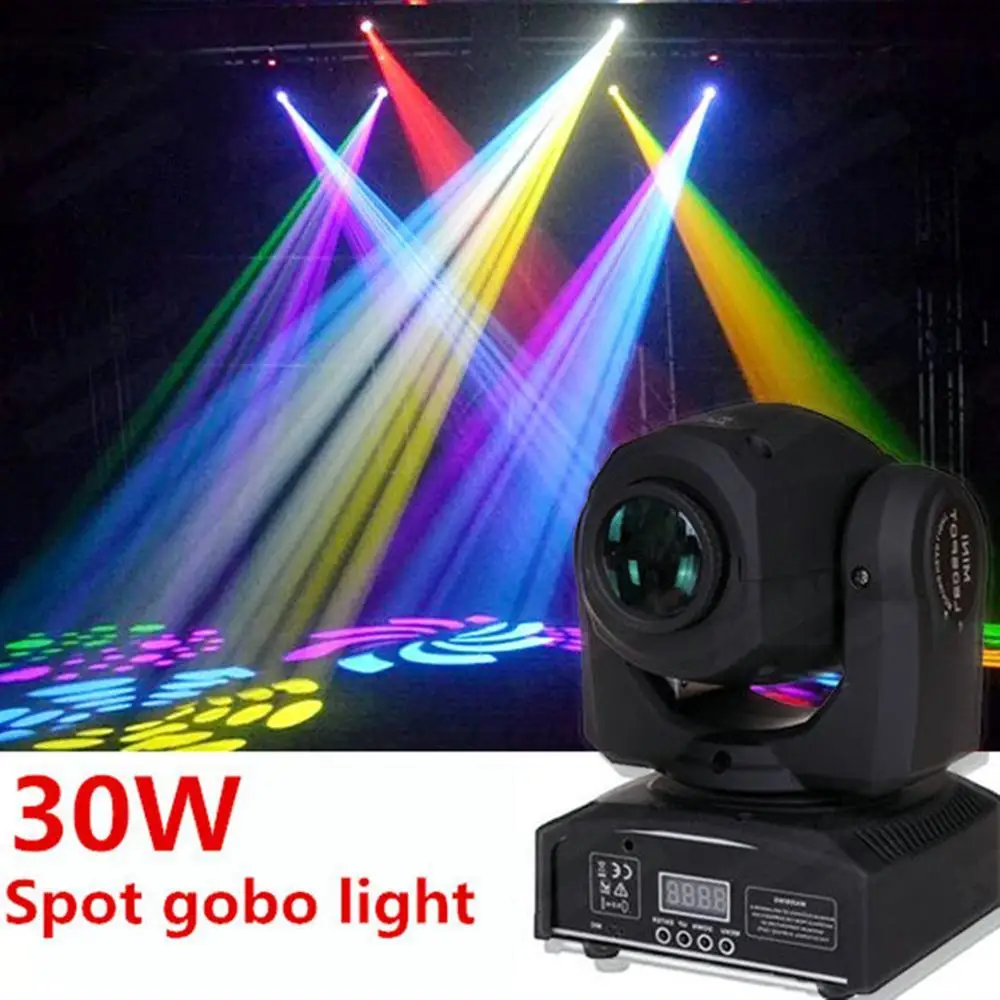 Billig Mini Spot 30W LED Spot Moving Head Licht dj controller LED gobo Lichter strahl lichter