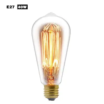 

Retro Edison Light Bulb 110V-220V E27 40W Filament Ampoule Incandescent Lamps Vintage Edison Lamp Retro Industrial Wind Bulb