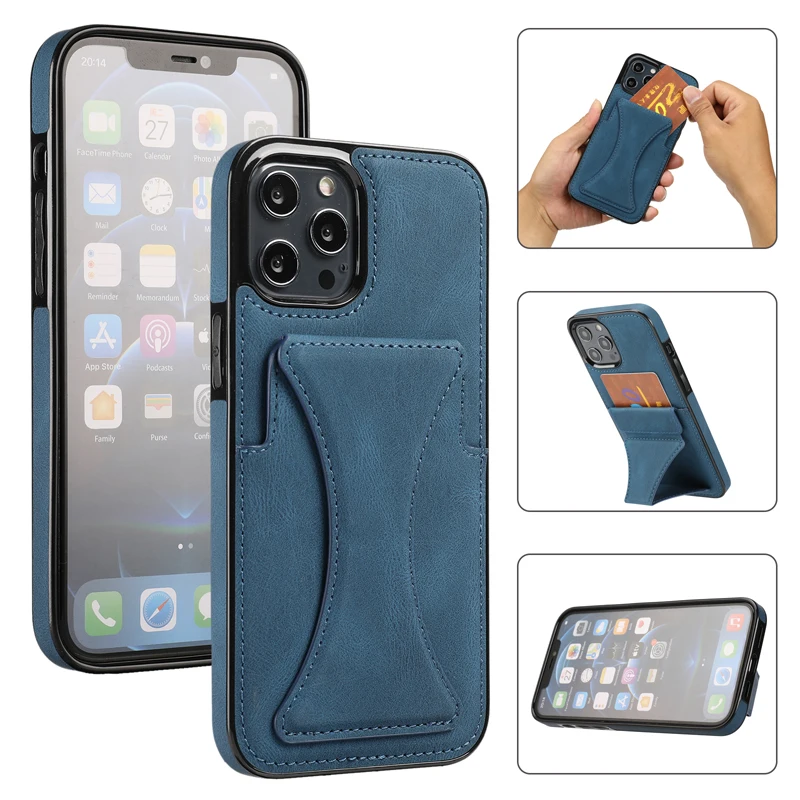 phone dry bag New Case for iPhone 13 Pro Max 11 12 Pro Max XS Max XR 7 8 Plus Funda Card Slot Coque Bracket Protective Phone Case Cover Capa best waterproof phone pouch Cases & Covers