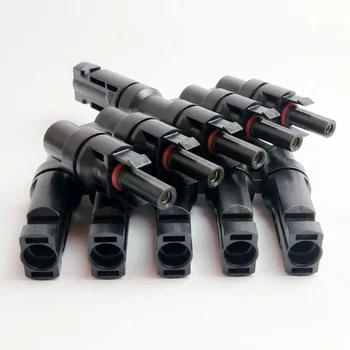 

10Pairs x 5T Connector male female 5 Branch Solar Panel PV System Waterproof IP67 Connector module parallel connection