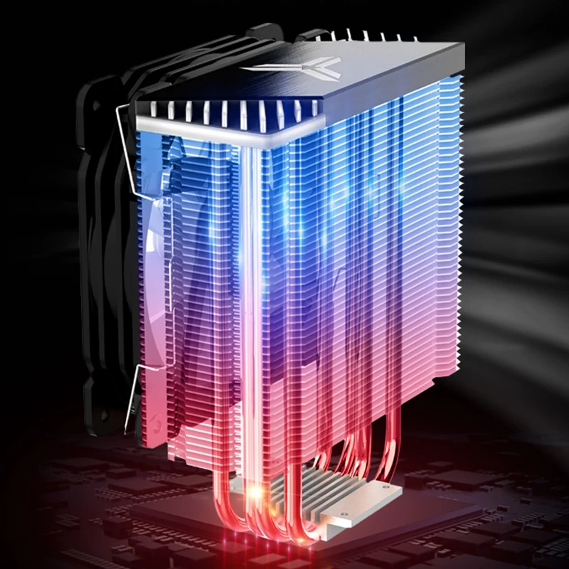 Jonsbo Cpu кулер 4 тепловые трубы башня радиатор 120 мм ШИМ 12 в синхронизация Rgb Led