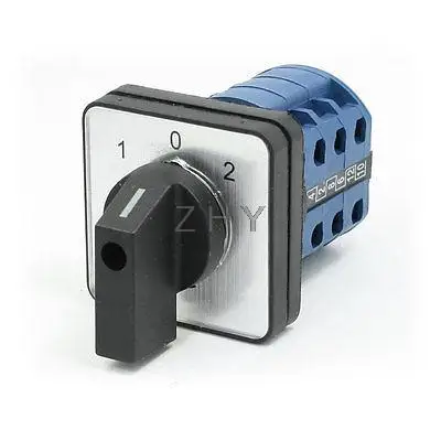 

AC 500V 20A 1-0-2 12 Terminals 3 Position Universal Changeover Switch