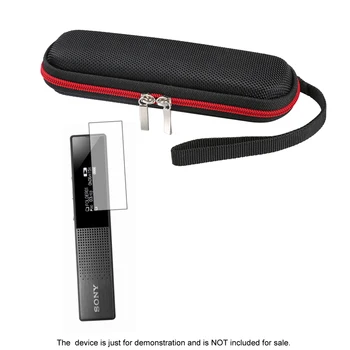 

Portable Hard EVA Storage Case+LCD Screen Protector Shield Film for Sony ICD-TX650 Recorder Accessories