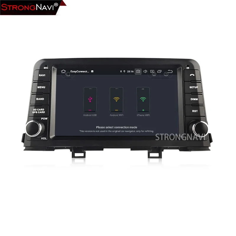 Discount 8inch Android 9.0 Car DVD Radio Player For KIA PICANTO 2017 Car Multimedia Player with WIFI GPS Navigation Bluetooth 2