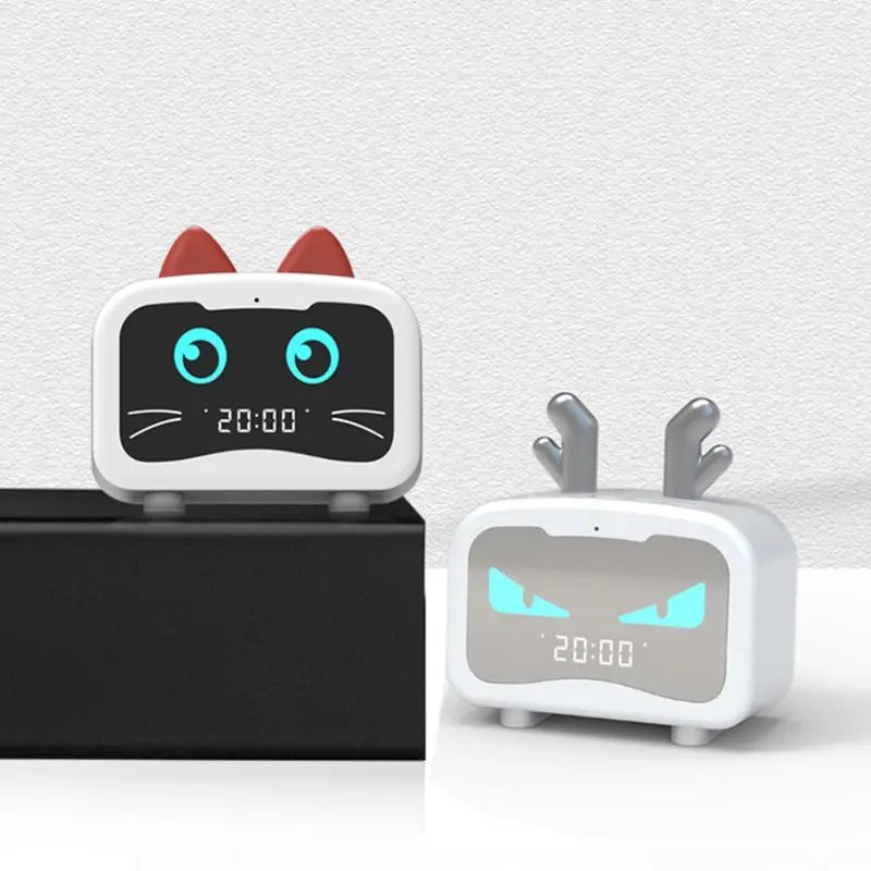 Милый дракон кошка Bluetooth 5,0 динамик Будильник Музыка USB СВЕТОДИОДНЫЙ светильник украшение GXMA