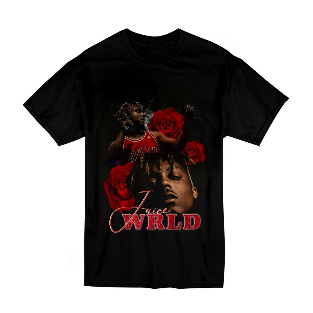 Juice Wrld Rap Hiphop T-Shirt Size S-2Xl Black Color Printed Tee Shirt | Мужская одежда