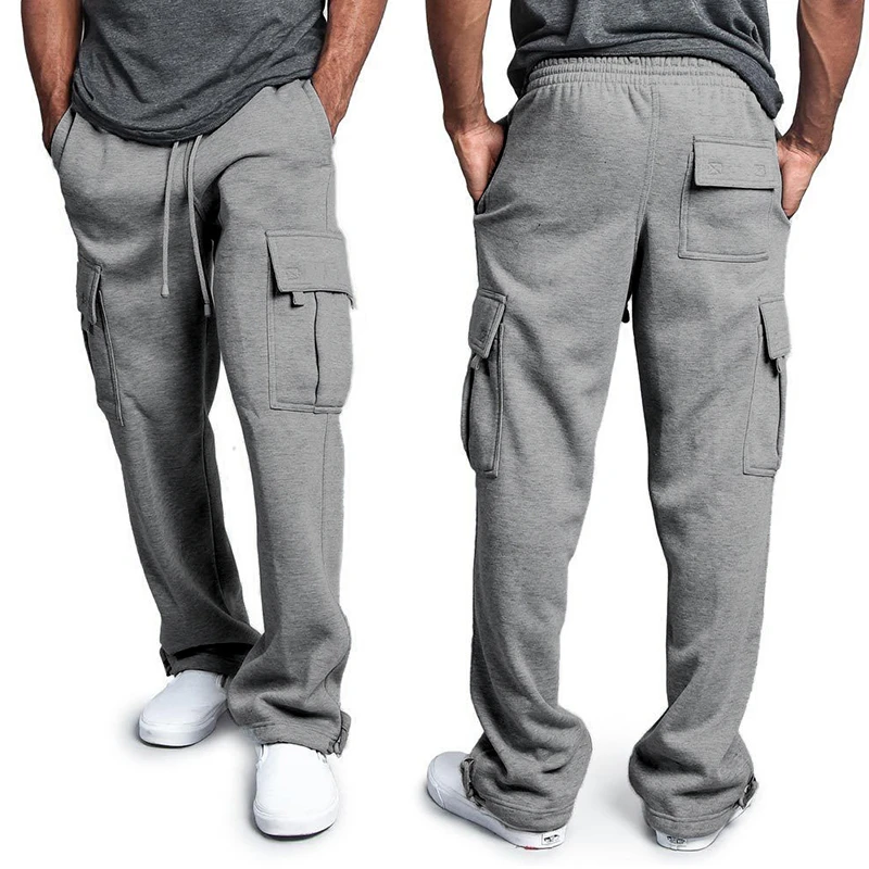 cargo pants for men Jogging Training Pants For Men Outfit Hip Hop Sweatpants Joggers Streetwear Sport Trousers Running Trackpant Skinny Bottoms 4XL grey cargo pants