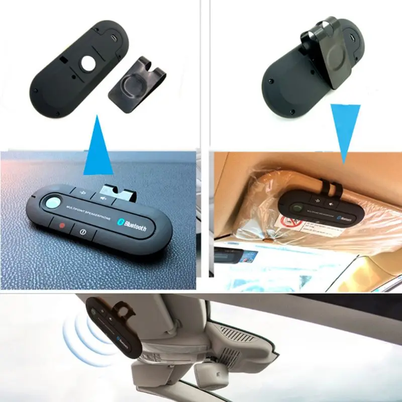Автомобильный козырек бортовой Bluetooth спикерфон Автомобильный Bluetooth телефон Bluetooth Hands Free Портативный беспроводной Bluetooth