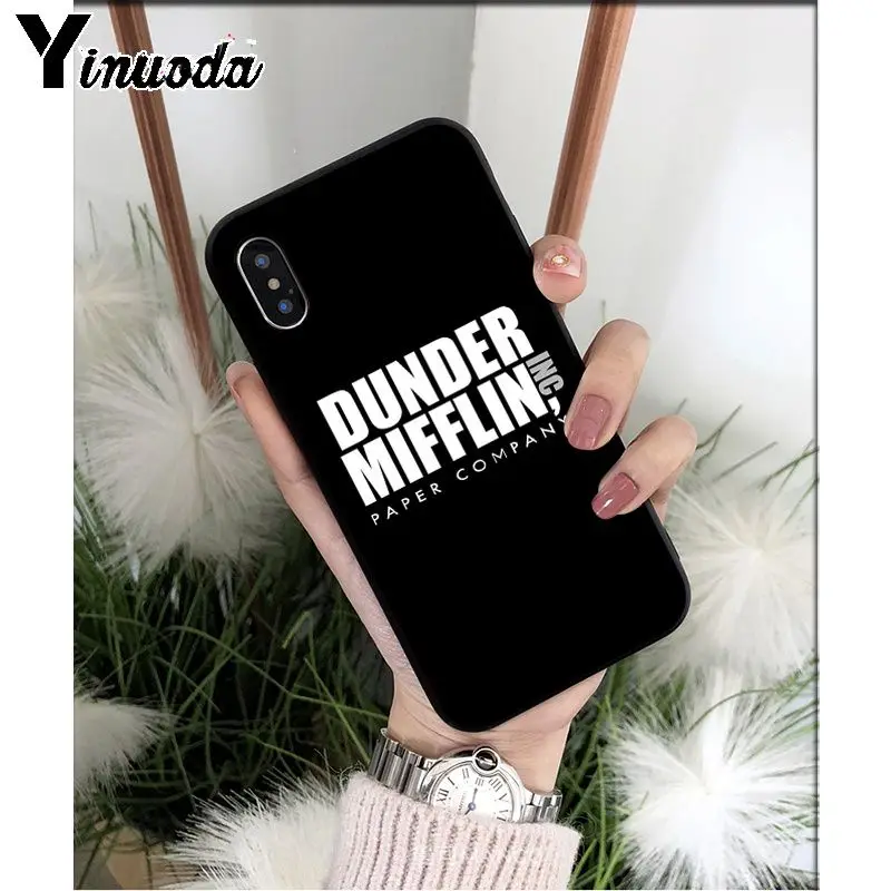 Yinuoda офисное ТВ-шоу высококачественный чехол для iPhone X XS MAX 6 6s 7 7plus 8 8Plus 5 5S SE XR