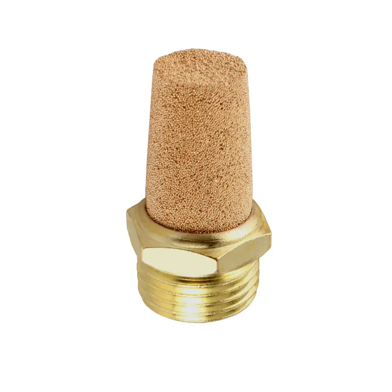 Pneumatic solenoid valve silencer 1/2/3/4 minutes full copper length