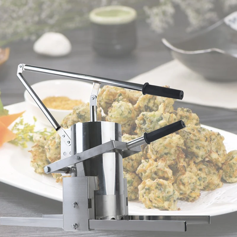 Commercial small manual chicken meatball vegetable ball machine/pork
