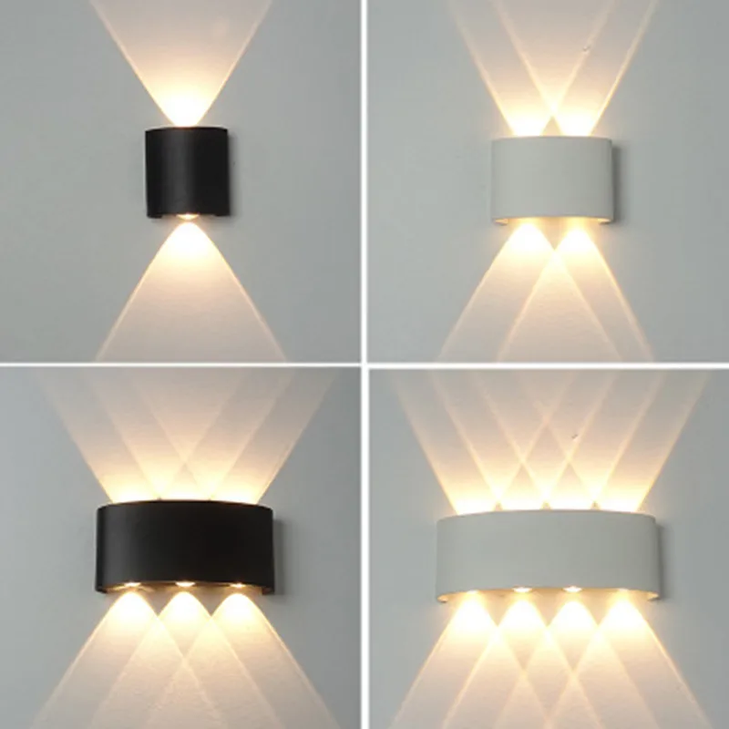 12W COB LED Wall Lamp Fixtures Sconce Bedside Up Down Light Home Room Corridor 