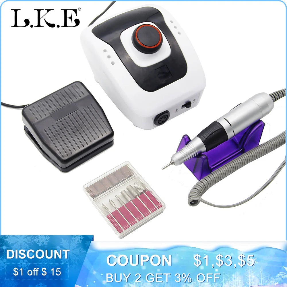 

35W 35000RPM Electric Nail Drill Set Manicure Machine For Nail Pedicure Machine Fingernail Equipment Nail Drill File Nail Tools