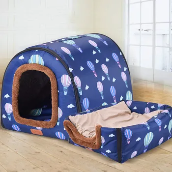 

Heavy Large Dog House Fully Washable Pet Kennel Cage Cylinder Portable Dog House Golden Retriever Kennel Puppy Pet Cat Dog Bed