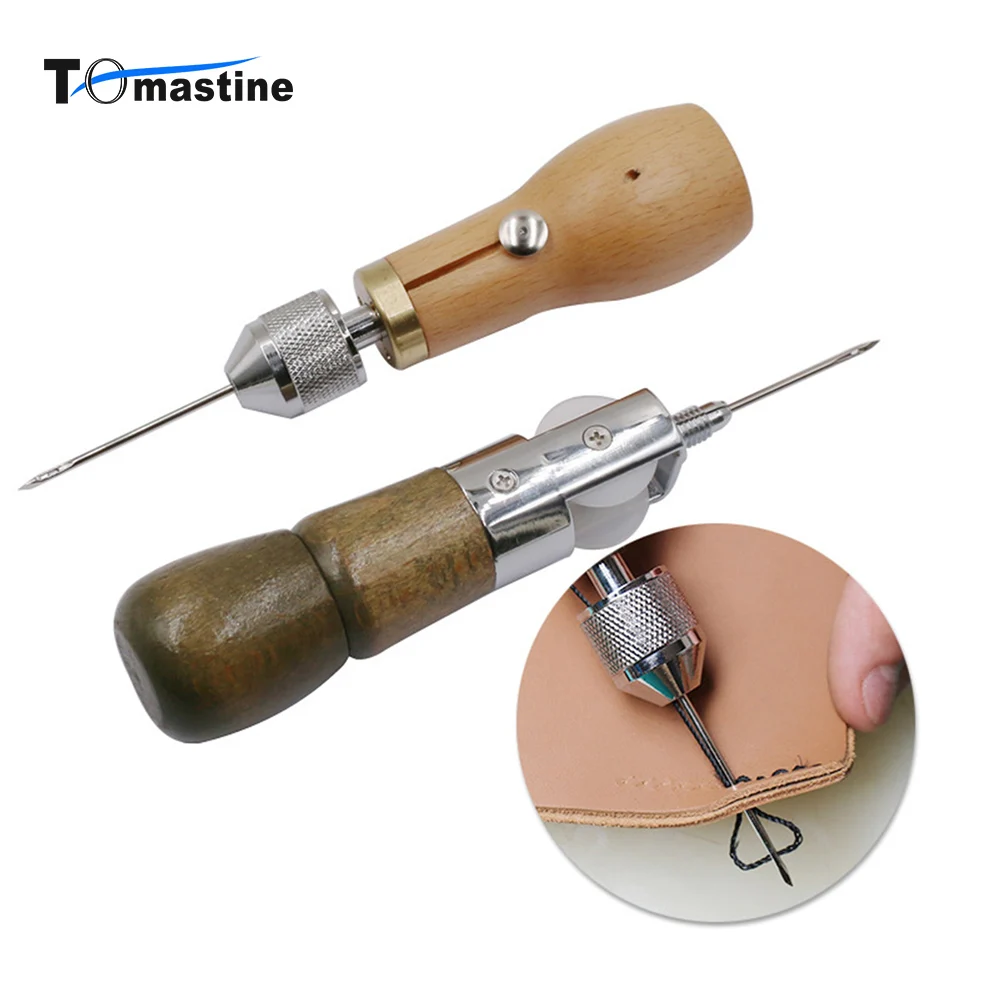 

New DIY Leather Sewing Tool Leather Hand Sewing Machine Waxed Thread for Leather Craft Edge Stitching Belt Strips Shoemaker Need