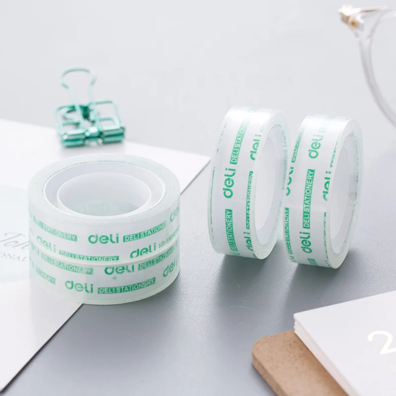 

1PC scotch tape student stationery transparent adhesive DIY supplies stationery packaging tool tape business tape office supply
