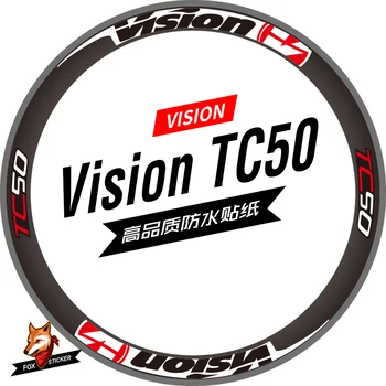 

700c 50mm Road Bicycle Carbon Wheel Sticker Bike Wheel Decals Rim Brake Wheel Sticker