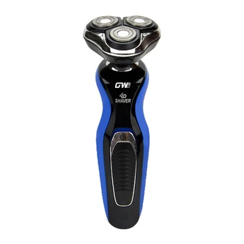

GW EU Plug Charging Electric Cordless Razor Electric Shaver Beard Trimmer IPX Waterproof Men's 4D Rechargeable Shaver
