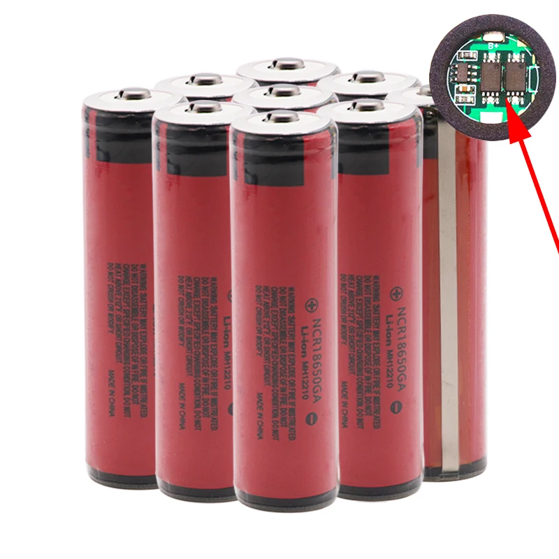 18650GA 3,7 V 3500mAh 18650 аккумуляторная батарея для игрушечного фонарика литиевая батарея с защитной платой(PCB