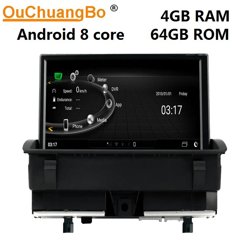  Ouchuangbo audio player radio recorder for Q3 2011-2016 support android 9.0 gps 8 inch 4GB RAM 64GB
