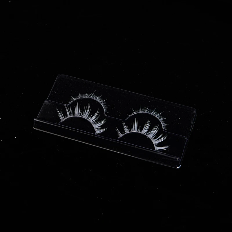 JCSYFAC 2 Pairs Soft Wispy Natural Eyelashes Extension White Upper & Amp; Lower False Halloween Party Cosplay Eye Makeup Lash Tools -Zentai shop online H7b27196f155e4accac5a3318440ed39fe.jpg