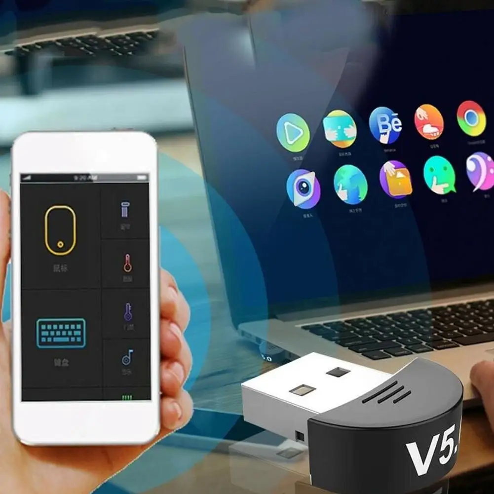 Беспроводной USB bluetooth-адаптер, приемник V5.0 для PS4 компьютера ПК мышь мини usb-адаптер 5,0 для музыкальный приемник с динамиком
