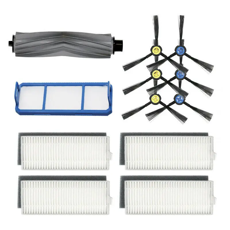 

Main Brushes + Filter + Sponges for Ilife A7 A9S Vacuum Cleaner Replacement Kit