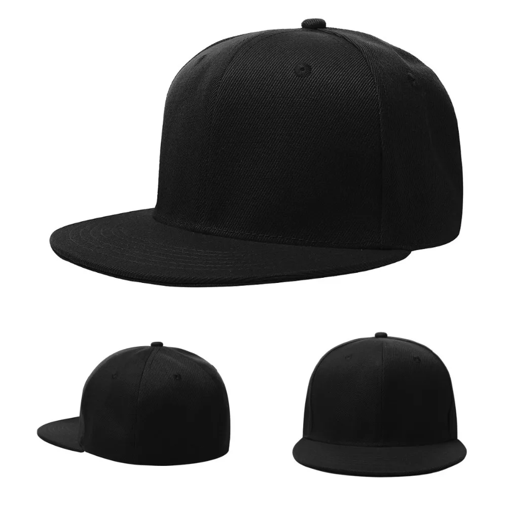 Casquette,Casquette de Baseball à visière plate pour hommes,casquette entièrement fermée,New