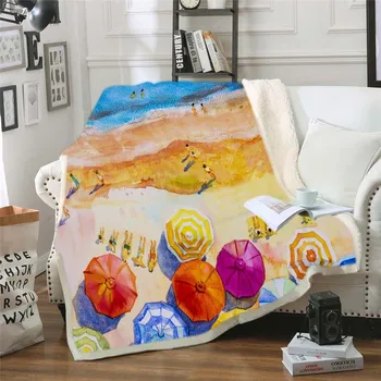 

Beautiful Spot Square Soft Fluffy Blankets Scenic Coral Fleece Fabric Sofa Cover Plush Throw Blanket Bedding Sheet for Couch