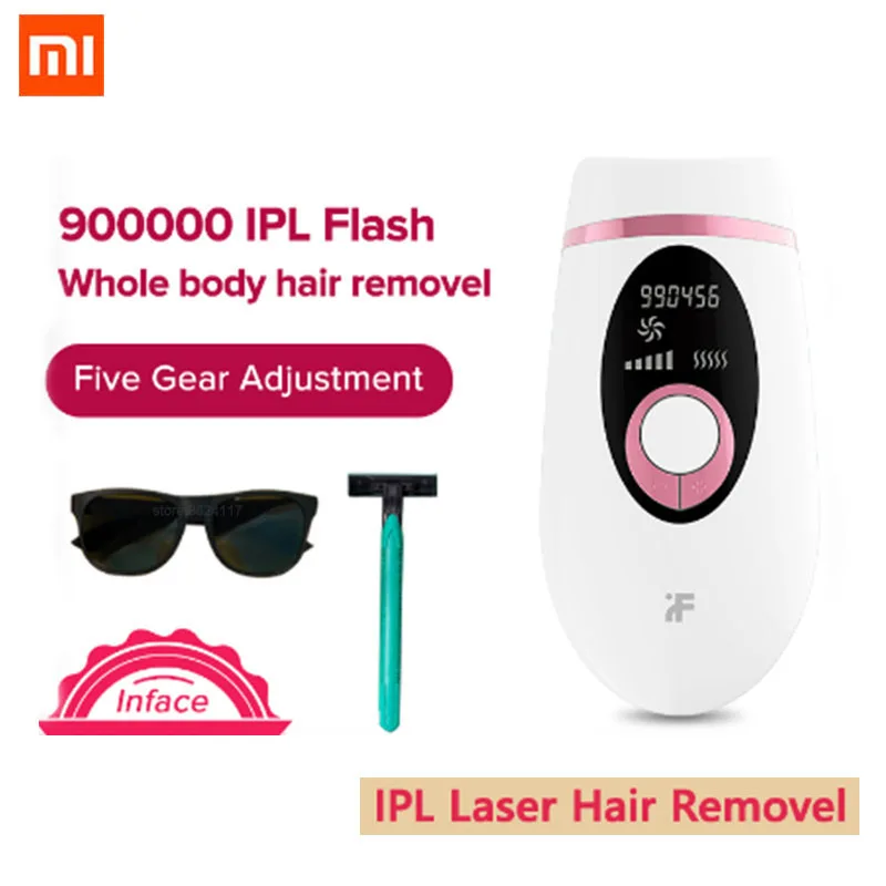 Original Xiaomi Mi Inface Epilator Laser 900000 Flash IPL Permanent