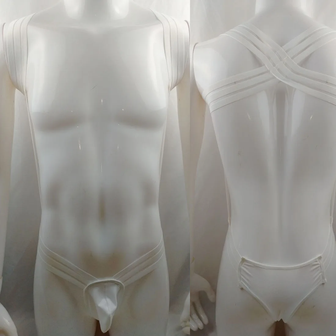 Sexy Bondage Harness Straps Underwear Set Men Elastic Hollow Out Erotic Fetish Costume
