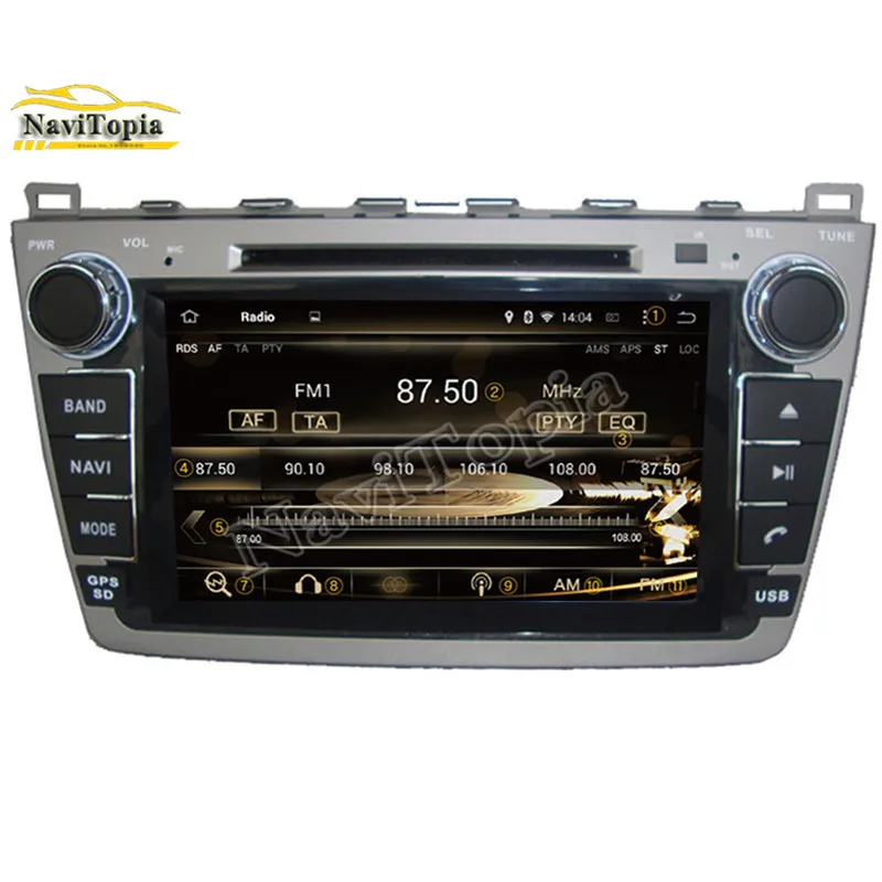 Cheap Octa Core 4G RAM 64G ROM Android 9.0 Car DVD Multimedia Player for Mazda 6 2008- for Ruiyi 2008 for Ultra 2008 2009 2010 2011 3