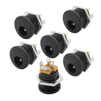 

DC-022 5.5x2.1mm DC Power Female Socket Jack Plug Round Hole Nut Interface Panel Mounting Connector DC022 5.5*2.1