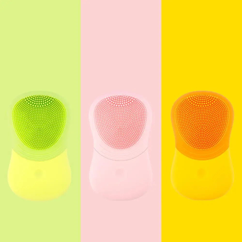 

Sonic Electric Facial Cleaning Brush Mini Smart Waterproof Silicone Massage Wash Face Care Cleaner Rechargeablecepillo facial