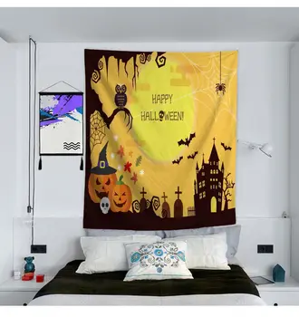 

Halloween tapestry decoration background cloth bedroom hanging cloth can be customized Wall Hanging Camping Mat Sleeping Carpet