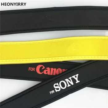 

HEONYIRRY Cotton Neck Shoulder Black Belt Flexible Camera Strap for DSLR Sony Canon Nikon Pentax Accessory Parts