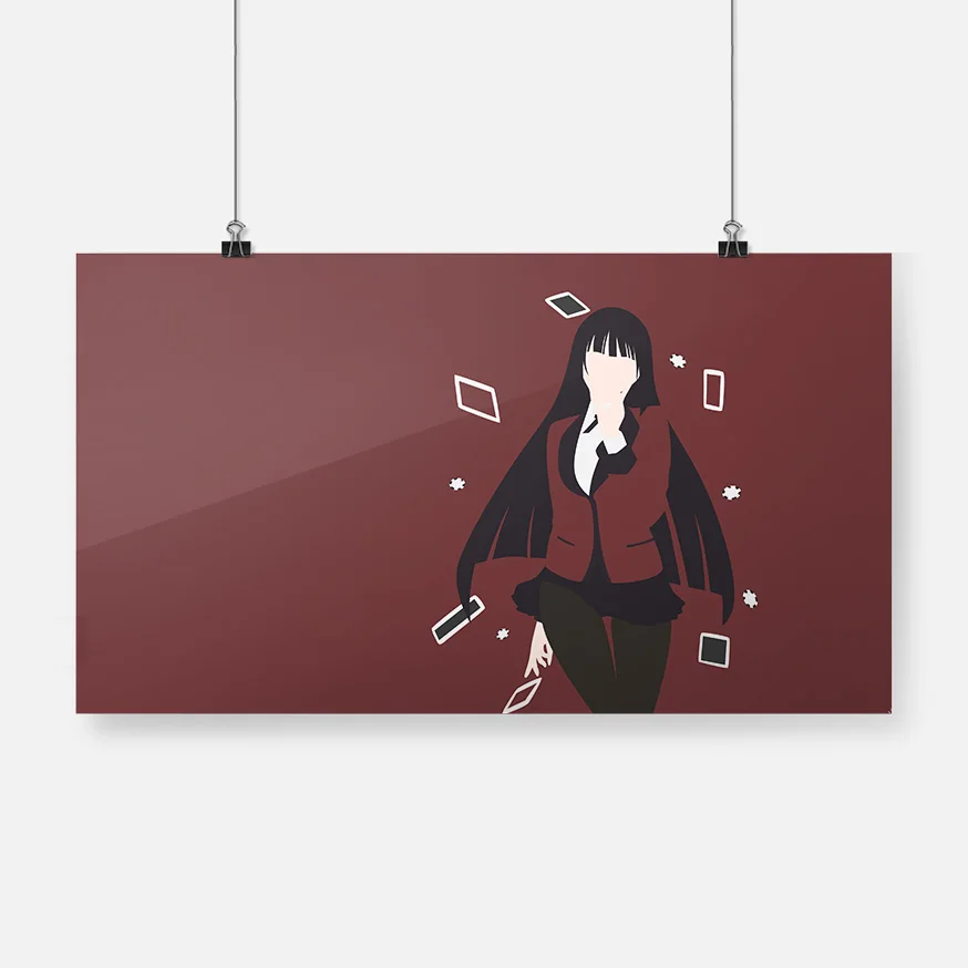 Yumeko Jabami Kakegurui аниме постер рамка деревянная холст живопись настенное Искусство