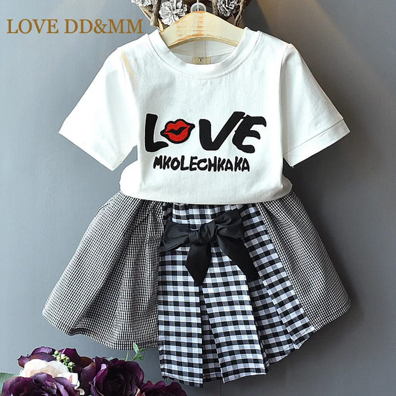 Комплекты для девочек LOVE DD & MM Новая летняя детская одежда 2020 г. Футболка с