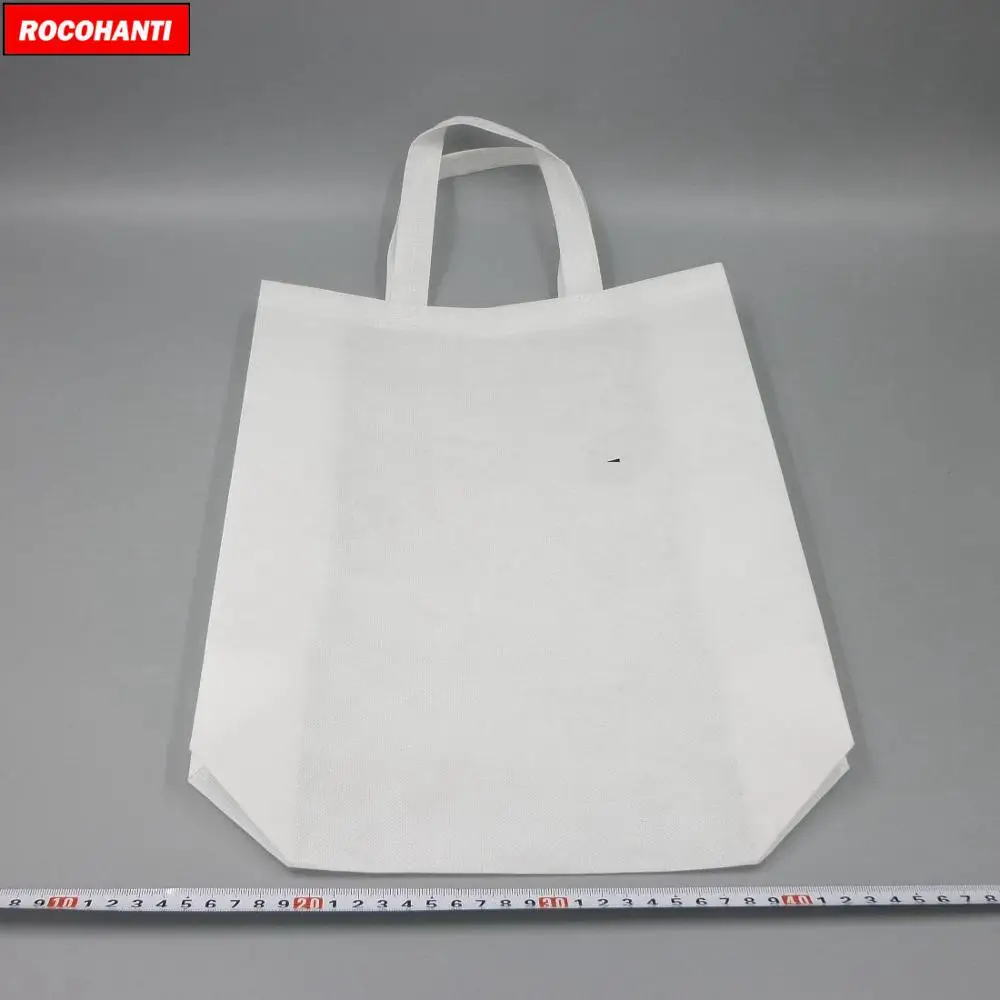 100X нетканый материал Ручка стиль нетканые подарочные пакеты с персонализированным логотипом для дня рождения свадьбы сувениры сумка