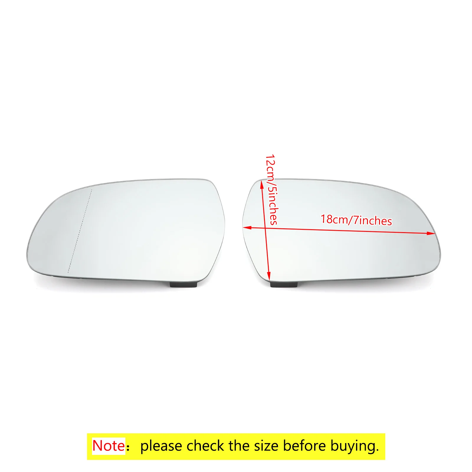 Areyourshop 1 пара дверное зеркало белое стекло с подогревом 8K0857535/6F Подходит для Audi A4 B9 2013- зеркало стекло автомобильные аксессуары